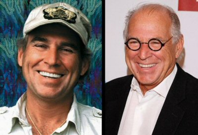 Jimmy Buffett, looking awesome then and now, rocking the Harry Potter specs.